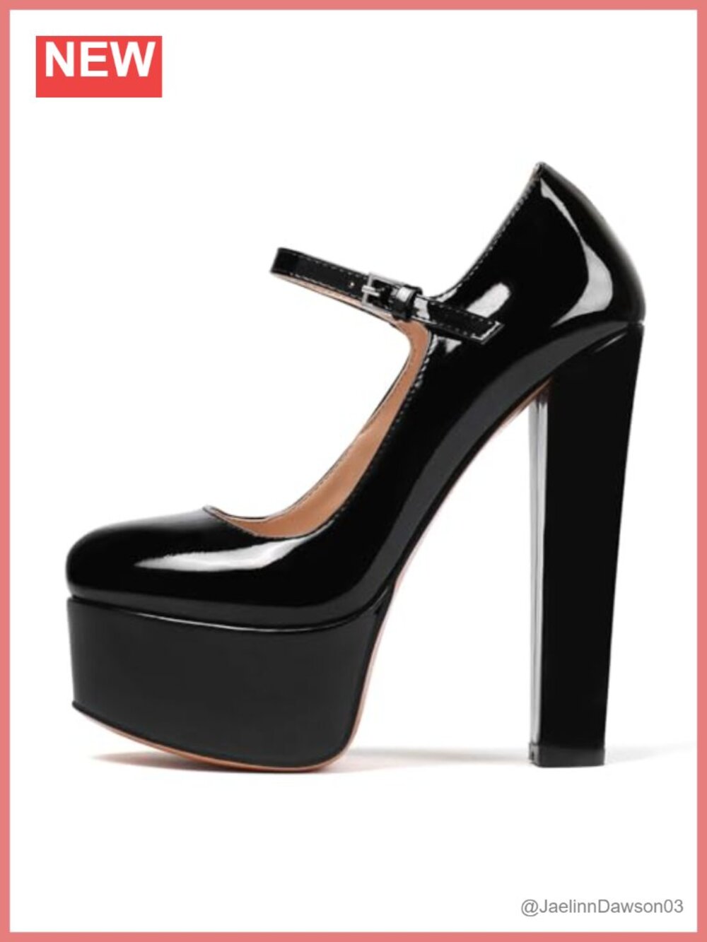6 Inch Platform Heels Chunky Mary Jane Pump Closed Toe Slip On Sexy Party Shoes